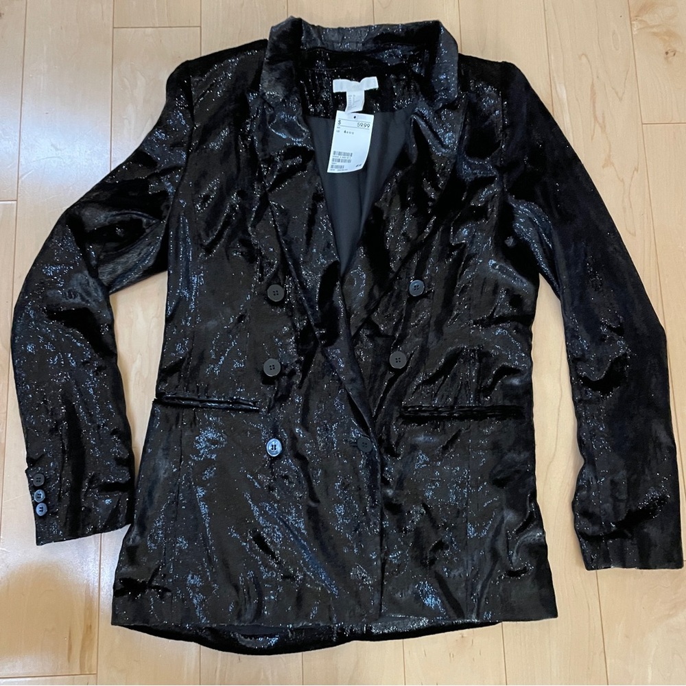 Sparkly Double Breasted Blazer